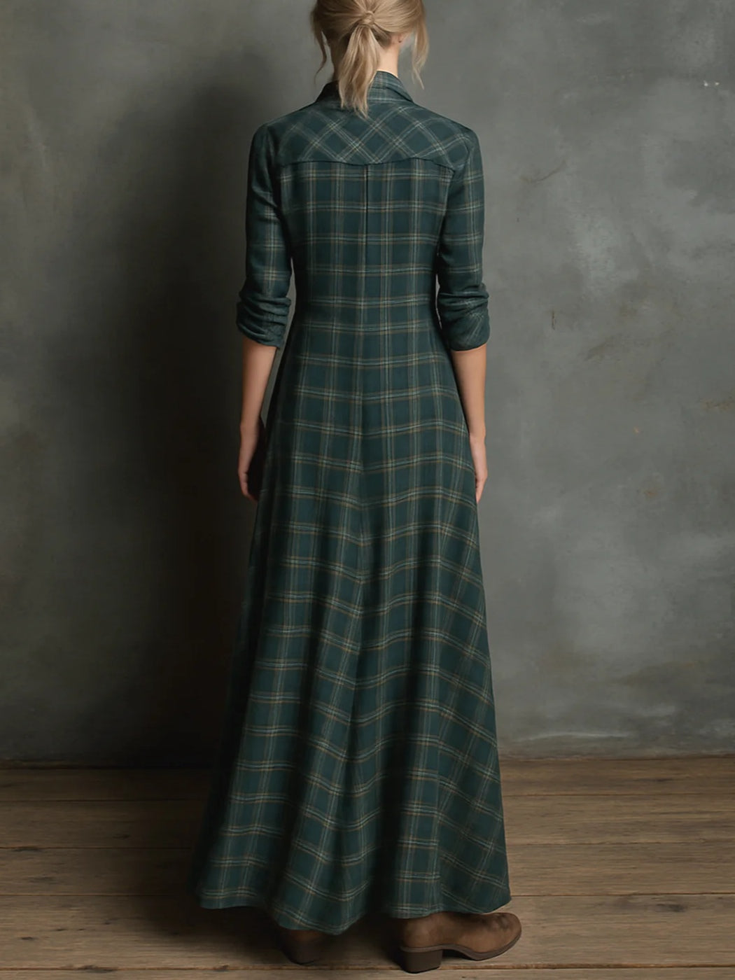 Zuri - elegantní košilové šaty v maxi délce