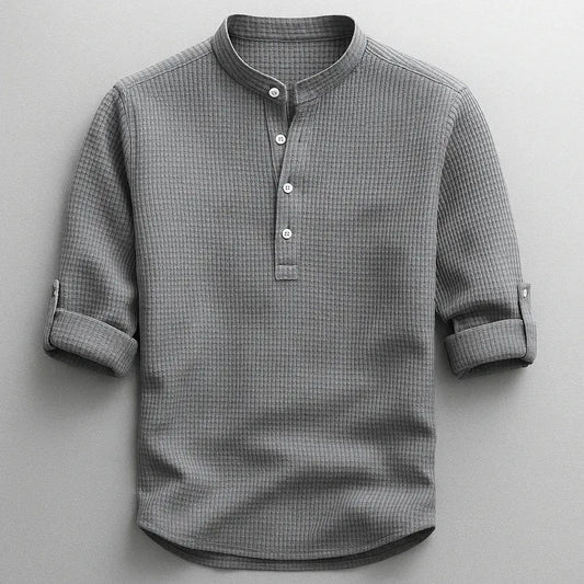 Jarvis - Strukturované henley tričko