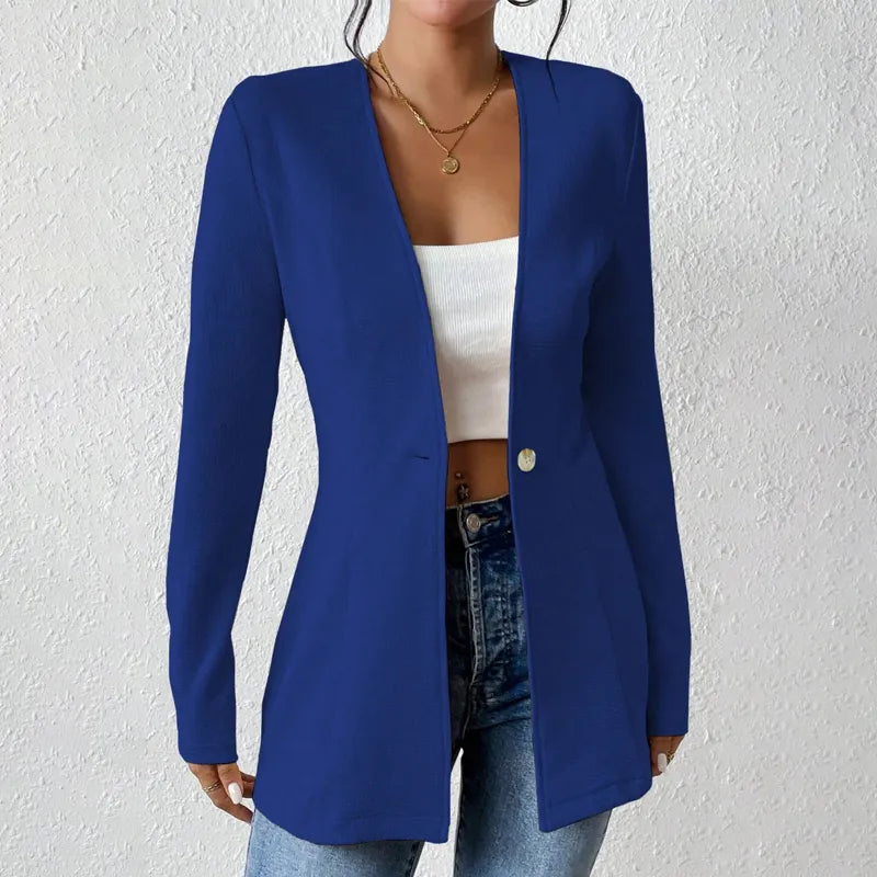 Alivienne - Vypasovaný blazer na jeden knoflík