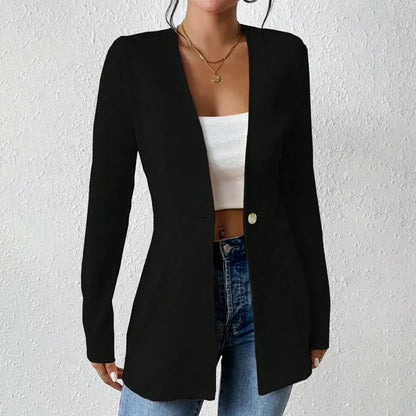 Alivienne - Vypasovaný blazer na jeden knoflík