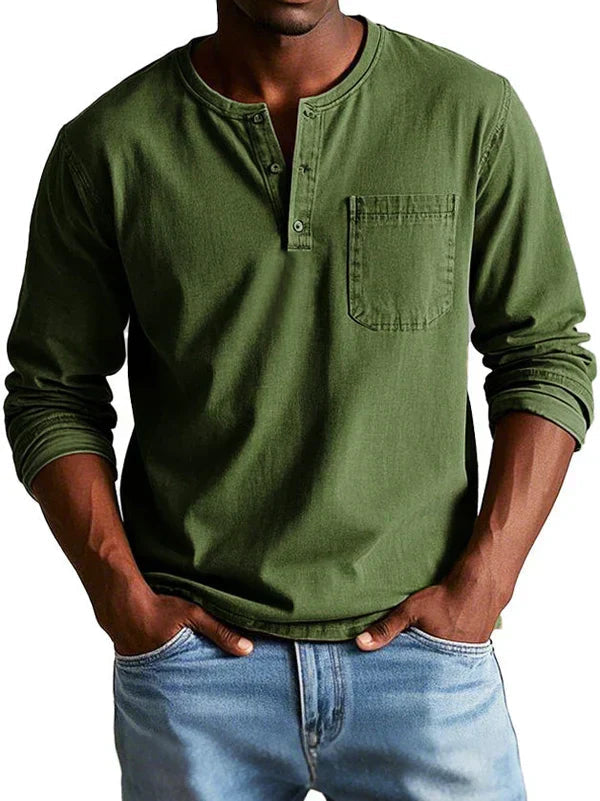 Emmett - Henley tričko s měkkým omakem