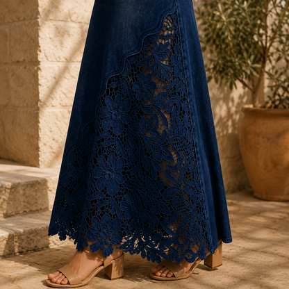 Faelyn - elegantní maxi sukně s vysokým pasem