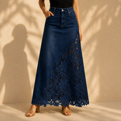 Faelyn - elegantní maxi sukně s vysokým pasem