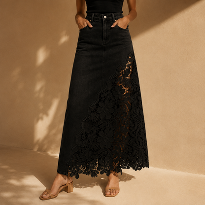 Faelyn - elegantní maxi sukně s vysokým pasem