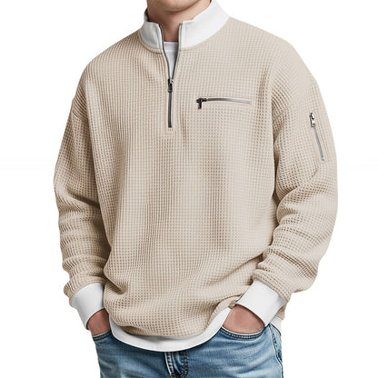Brice - Texturovaný svetr na 1/4 zip