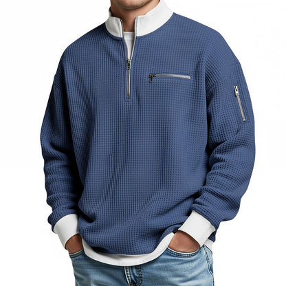 Brice - Texturovaný svetr na 1/4 zip