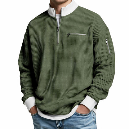 Brice - Texturovaný svetr na 1/4 zip