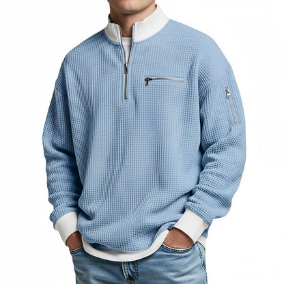 Brice - Texturovaný svetr na 1/4 zip
