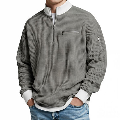 Brice - Texturovaný svetr na 1/4 zip