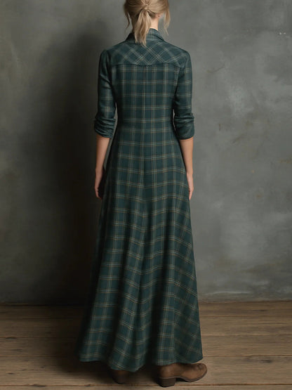 Zuri - elegantní košilové šaty v maxi délce