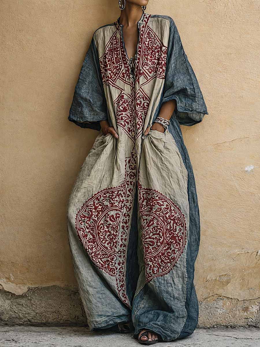 Melantha - overal s jemným omakem a vintage potiskem